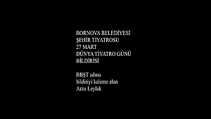 Bornovalı tiyatroculardan Korona mesajı