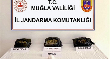 Bodrum'da yolcu otobüsünde uyuşturucu ele geçirildi
