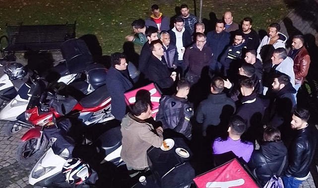 Moto kuryelere gece yarısı ziyareti