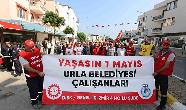 Urla'da 4 yıl sonra  coşkulu 1 Mayıs kutlaması