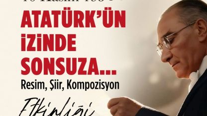 Efes Selçuk’ta Çocuklardan “Atatürk’ün İzinde” Sanat Etkinliği