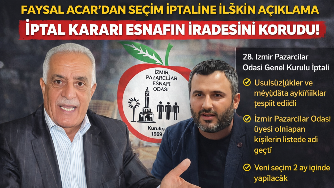 Faysal Acar: İptal Kararı Esnafın İradesini Korudu