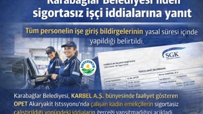 Karabağlar Belediyesi’nden sigortasız işçi iddialarına yanıt