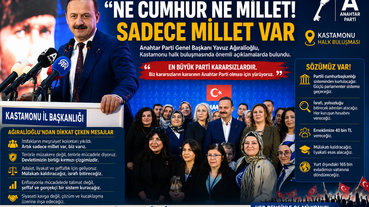 Anahtar Parti Lideri Kastamonu’da Konuştu