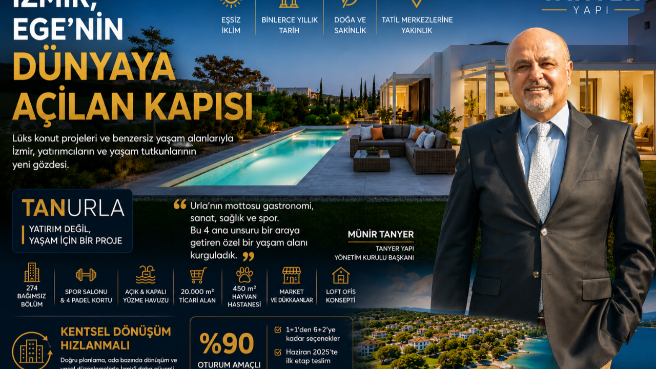 İzmir Lüks Konutta Yeni Yaşam Trendinin Merkezi Oldu