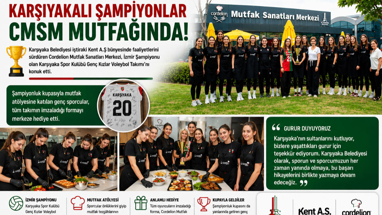 Karşıyaka’nın Şampiyon Sultanları Kupayla Mutfağa Girdi!