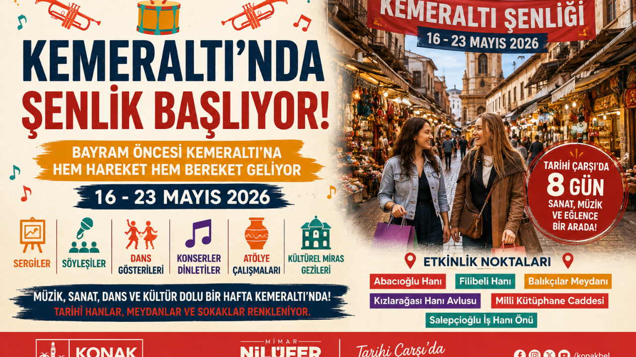 Kemeraltı’nda Büyük Şenlik Başlıyor
