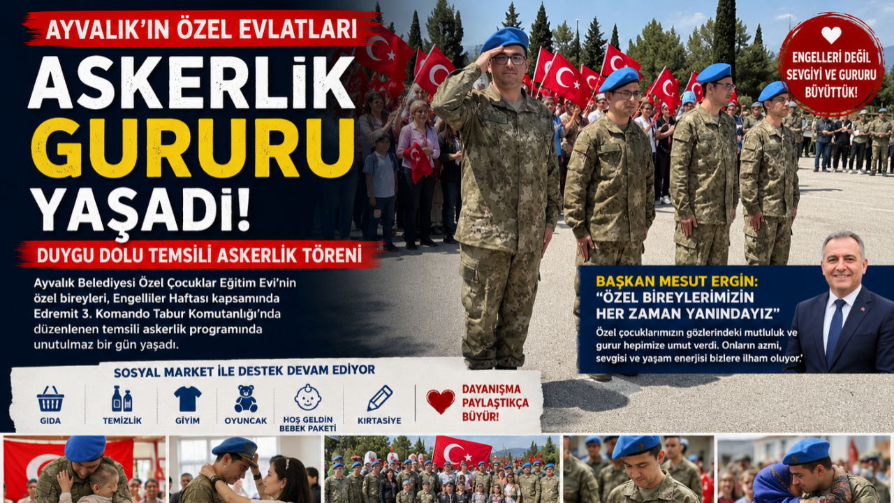 Özel Çocukların Askerlik Heyecanı Yürekleri Isıttı