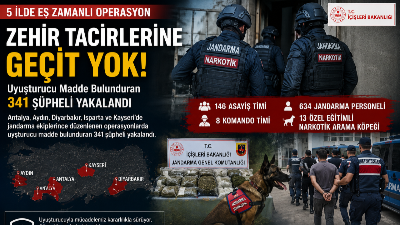 5 İlde Narkotik Darbesi