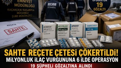 Sahte Reçete Çetesi Çökertildi