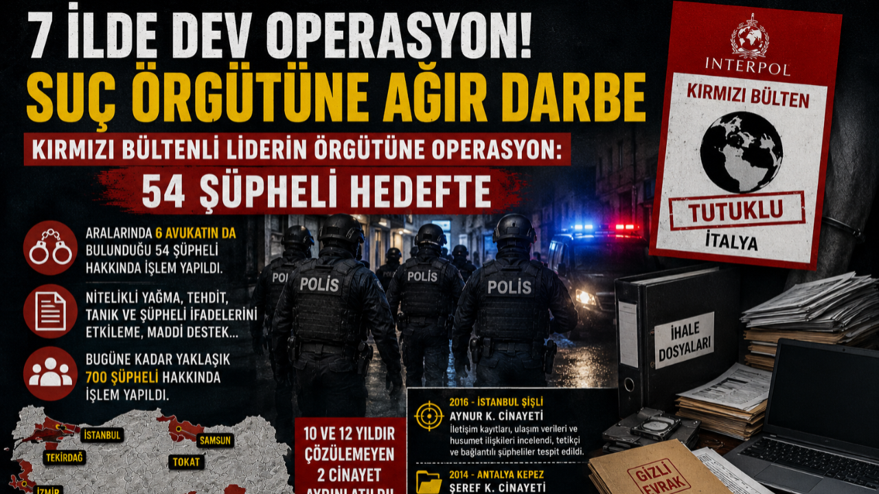 7 İlde Dev Mafya Operasyonu