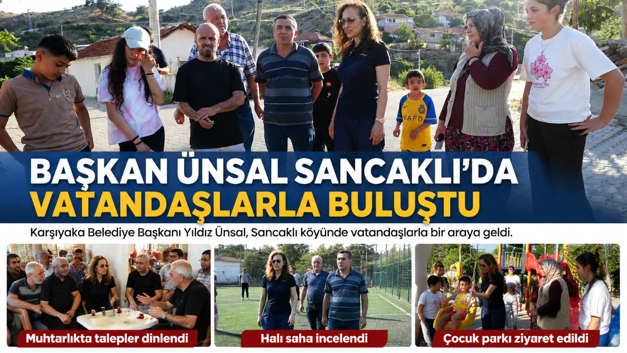 Başkan Ünsal’dan Sancaklı’da Vatandaş Buluşması