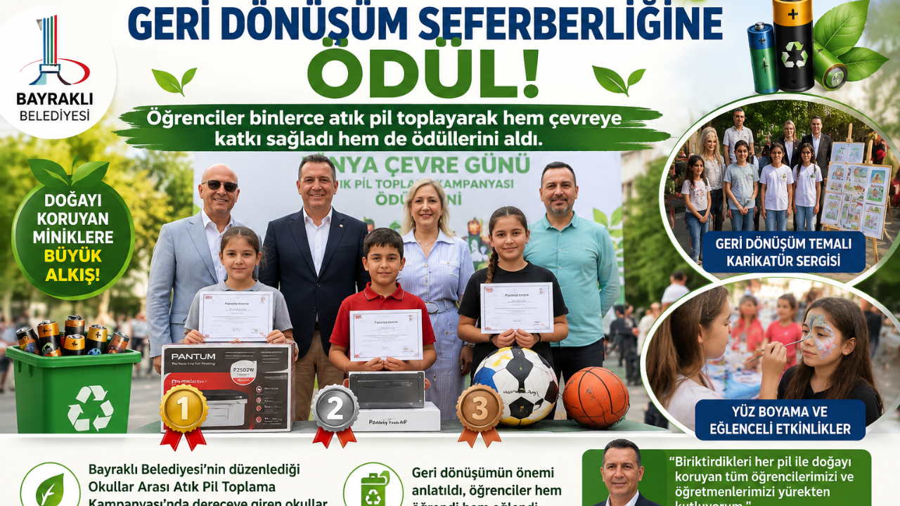 Bayraklı’da Çevre Kahramanları Ödüllendirildi