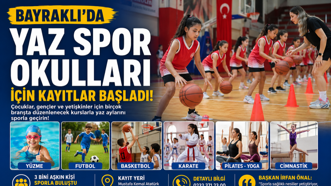Bayraklı’da Yaz Spor Heyecanı Başladı