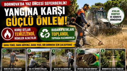 Bornova Yangına Karşı Alarmda