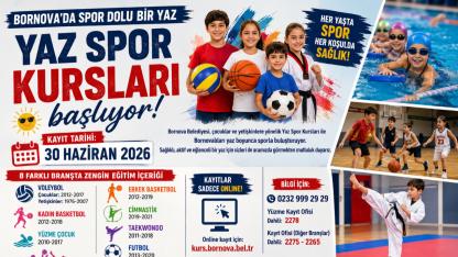 Bornova’da Spor Dolu Yaz Başlıyor