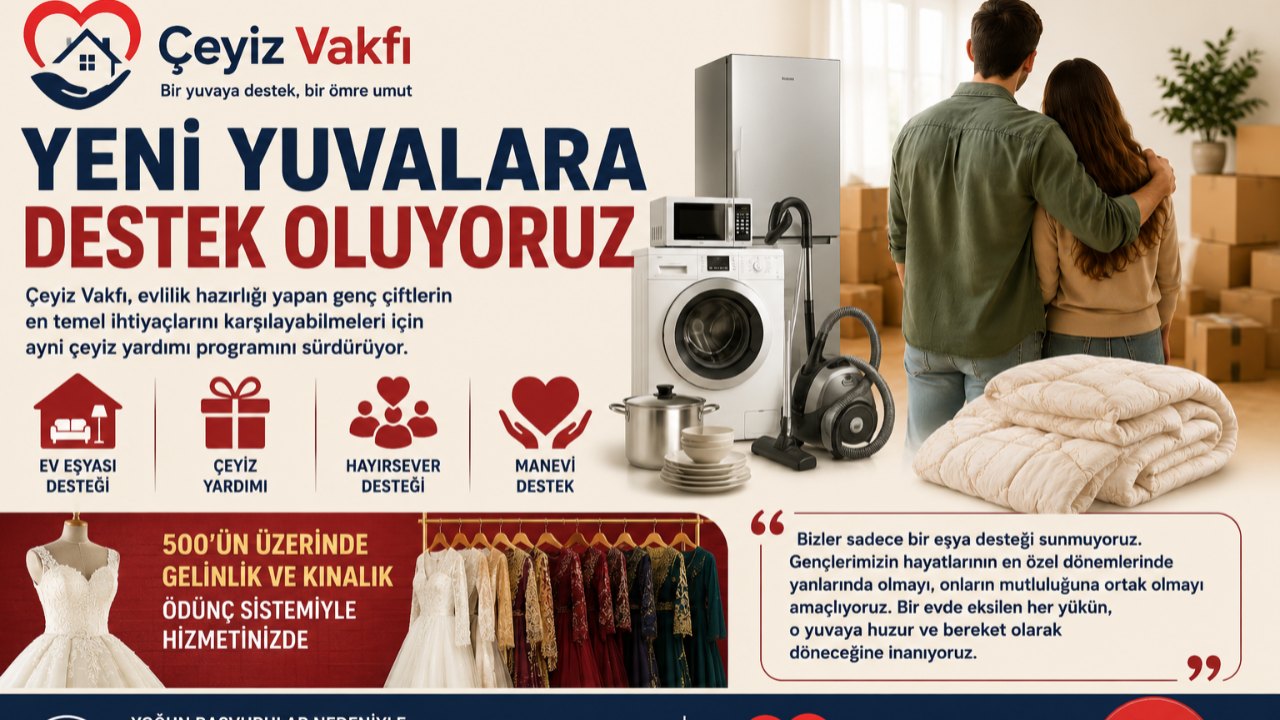 Çeyiz Vakfı’ndan Genç Çiftlere Büyük Destek