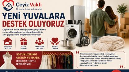 Çeyiz Vakfı’ndan Genç Çiftlere Büyük Destek