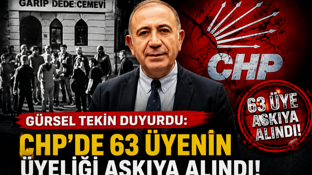 CHP'de 63 Üyenin Parti Üyeliği Askıya Alındı