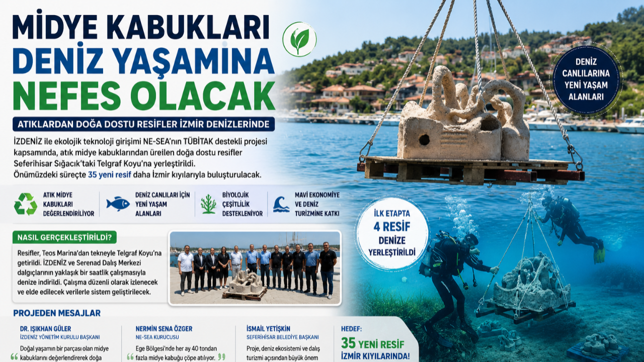Çöpe Giden Midye Kabukları Denizlere Can Oluyor