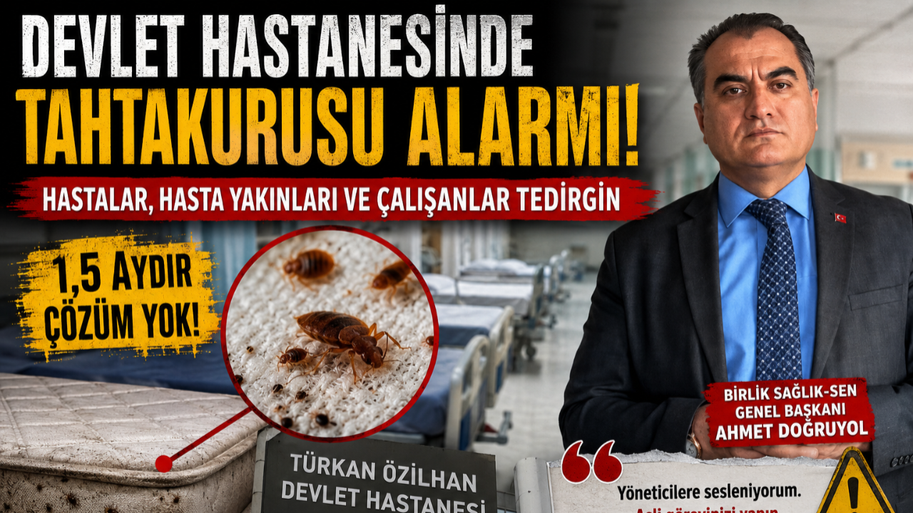 Devlet Hastanesinde Tahtakurusu Alarmı