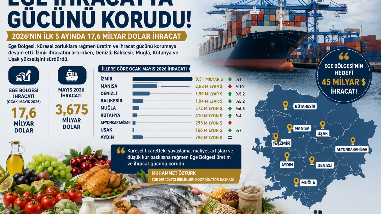 Ege İhracatta Gücünü Korudu
