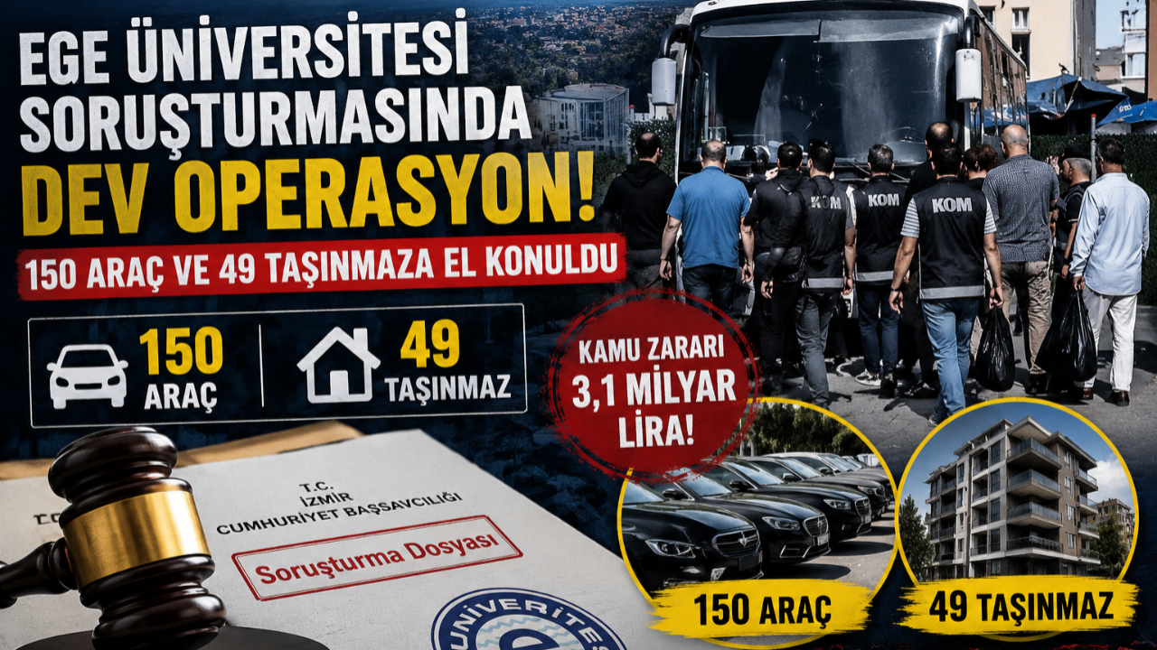 Ege Üniversitesi Dosyasında Milyonlarca Liralık Varlığa Bloke