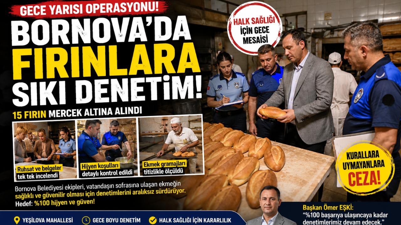 Fırınlar Sabaha Kadar Denetlendi