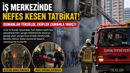 Gerçeğini Aratmayan Yangın Tatbikatı