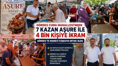 Gördes’te 7 Kazan Aşure, 4 Bin Gönülde Bereket