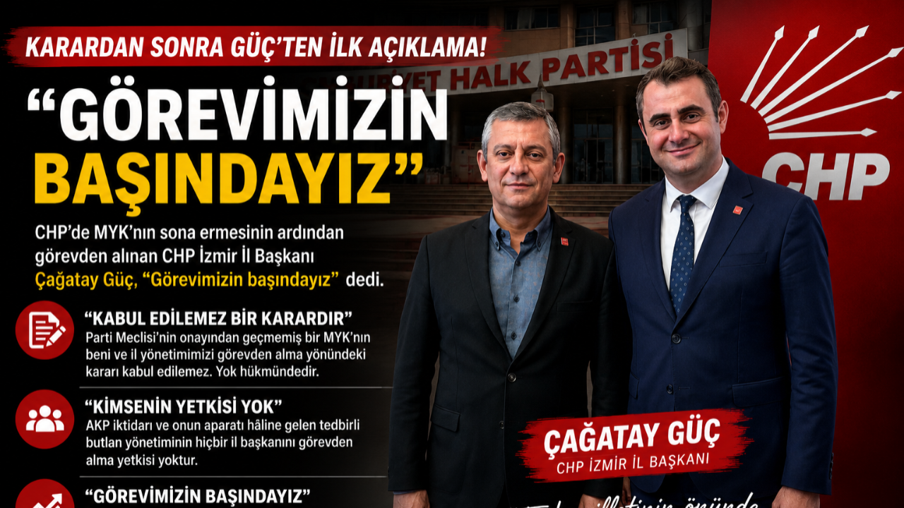 Görevden Alınan Çağatay Güç’ten İlk Çıkış