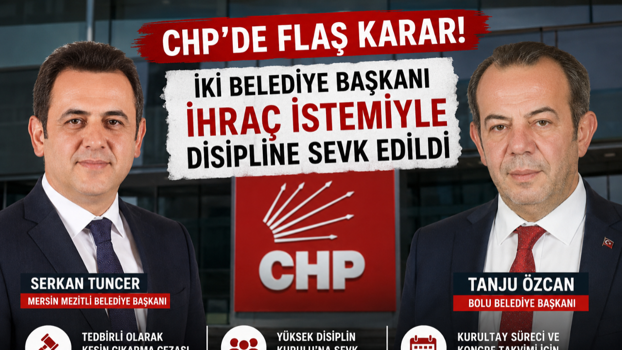 İki Belediye Başkanı İhraç Talebiyle Disipline Sevk Edildi