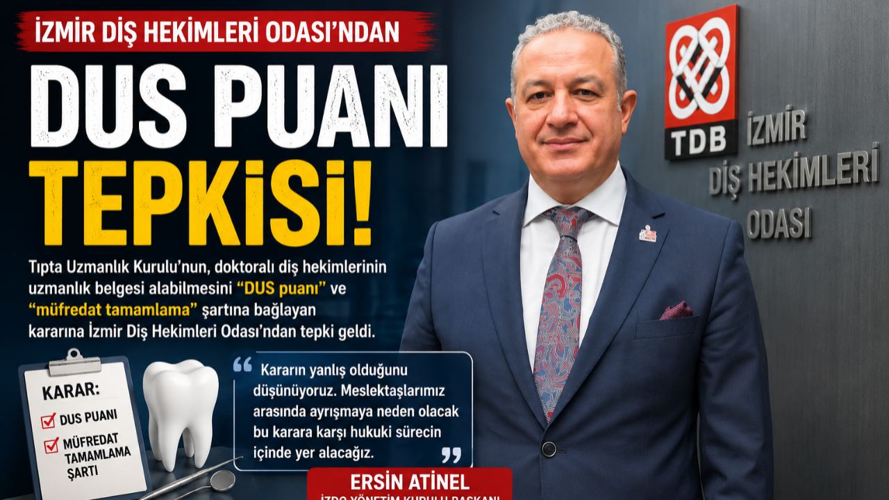 İzmir Diş Hekimleri Odası’ndan DUS Kararına Sert Tepki