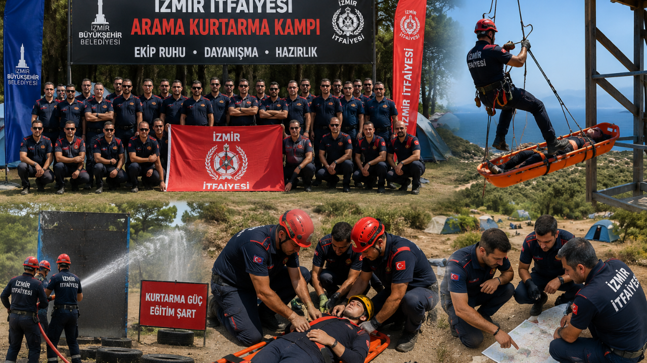 İzmir İtfaiyesi Afetlere Karşı Gücünü Kampta Pekiştirdi