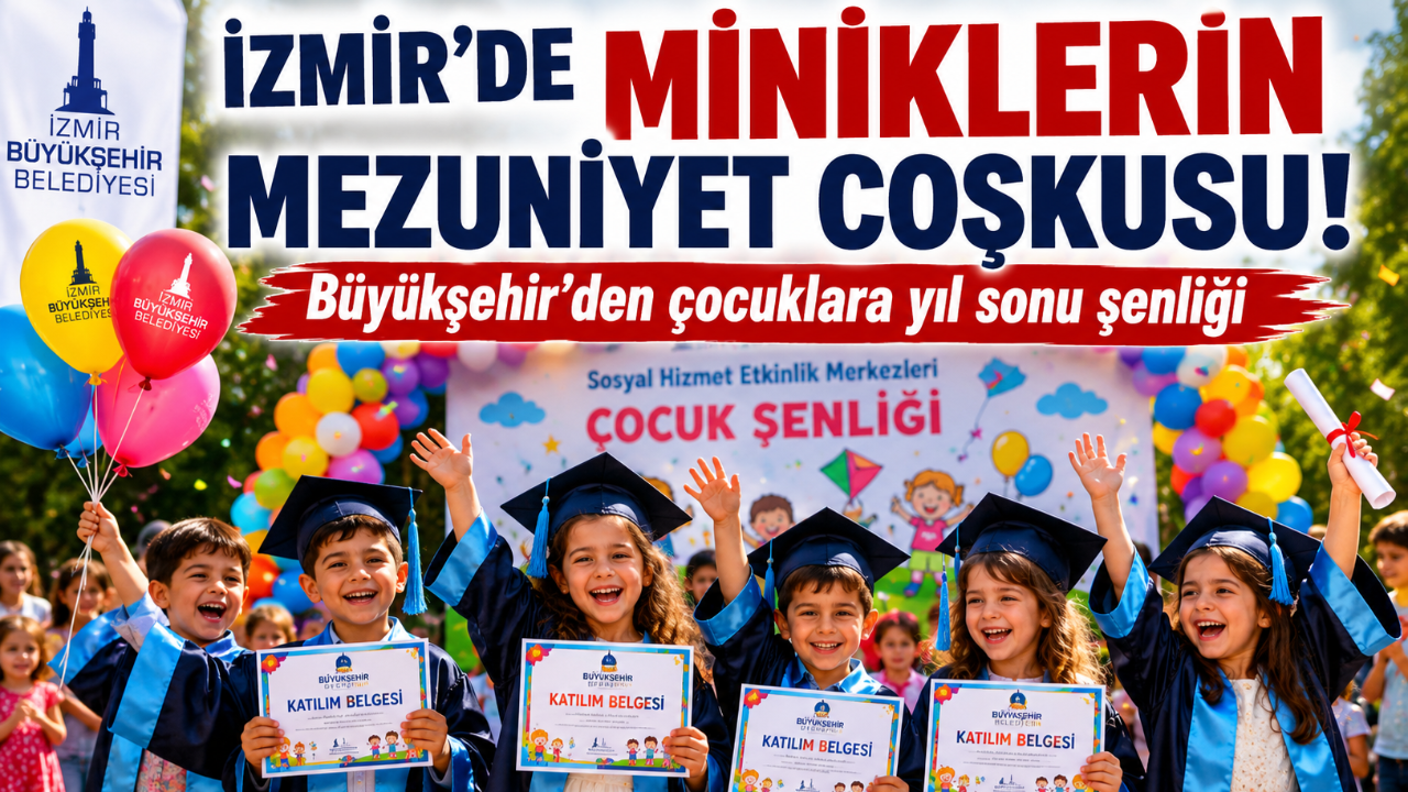 İzmir’de Miniklere Coşkulu Final