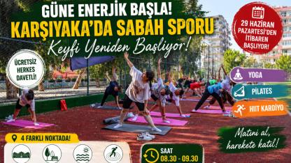 Karşıyaka'da Güne Sporla Başlama Zamanı