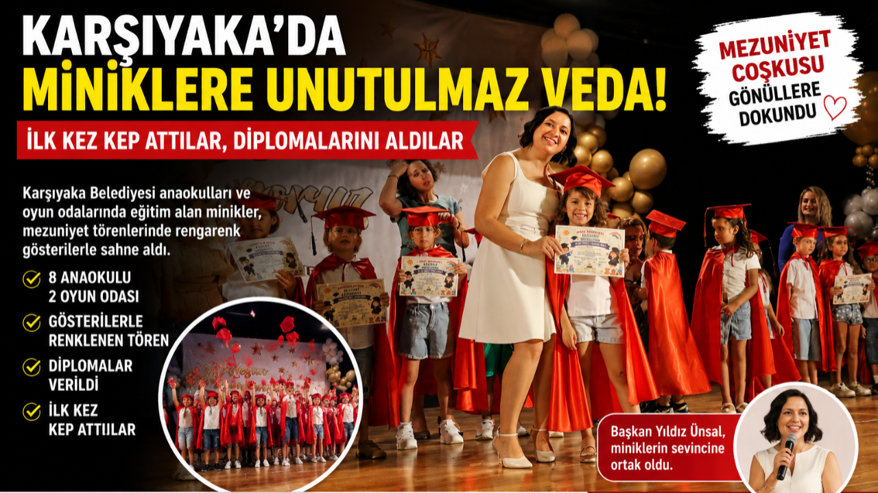 Karşıyaka’da Miniklere Unutulmaz Veda!