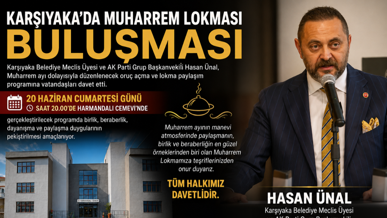 Karşıyaka’da Muharrem Lokması Buluşması
