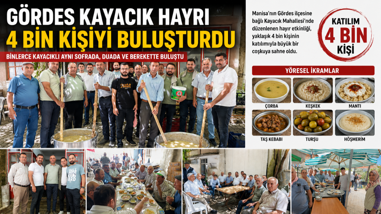 Kayacık Hayrı'nda Birlik ve Bereket Tablosu