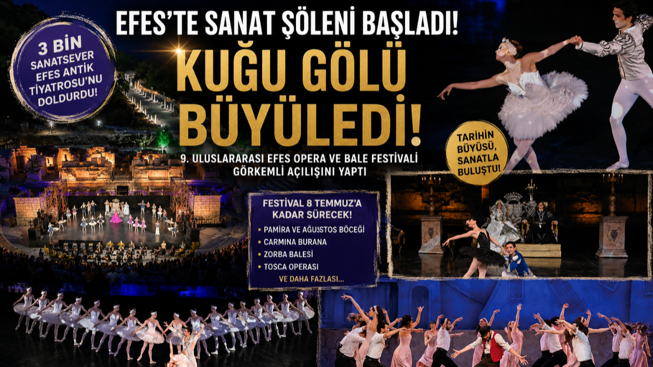 Kuğu Gölü Balesi Binlerce İzleyiciyi Büyüledi
