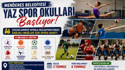 Menderes’te Yaz Tatili Sporla Şekillenecek