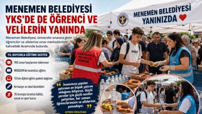 Menemen Belediyesi’nden Üniversite Adaylarına Örnek Hizmet