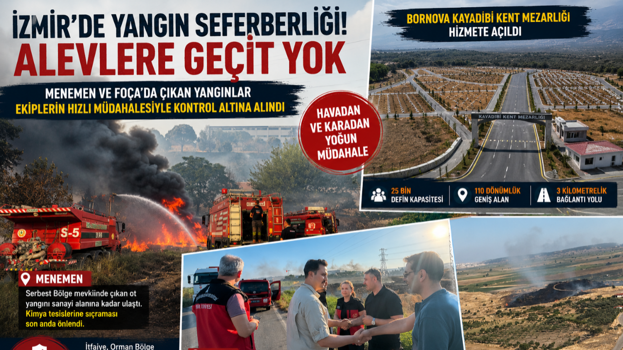 Menemen ve Foça'da Yangın Seferberliği