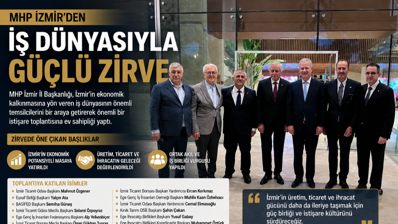 MHP İzmir’den Ekonomi Zirvesi