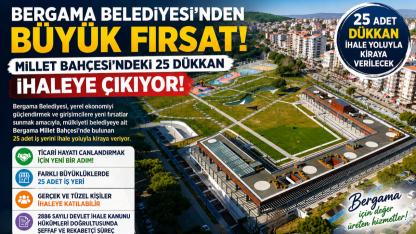 Millet Bahçesi’ndeki 25 Dükkan İhaleye Çıkıyor