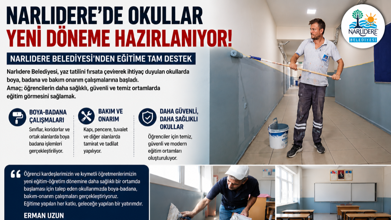 Okullar Yeni Döneme Baştan Aşağı Yenileniyor