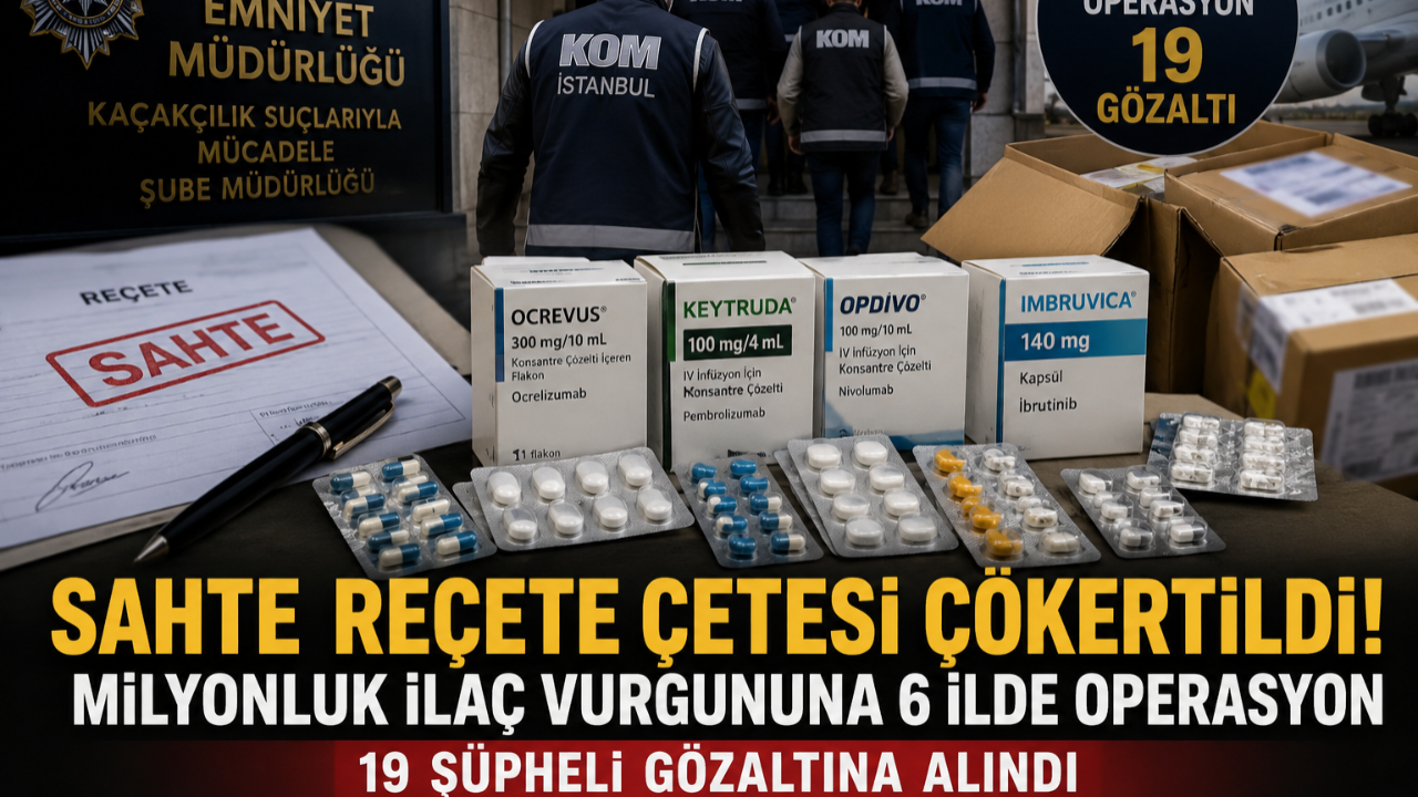 Sahte Reçete Çetesi Çökertildi