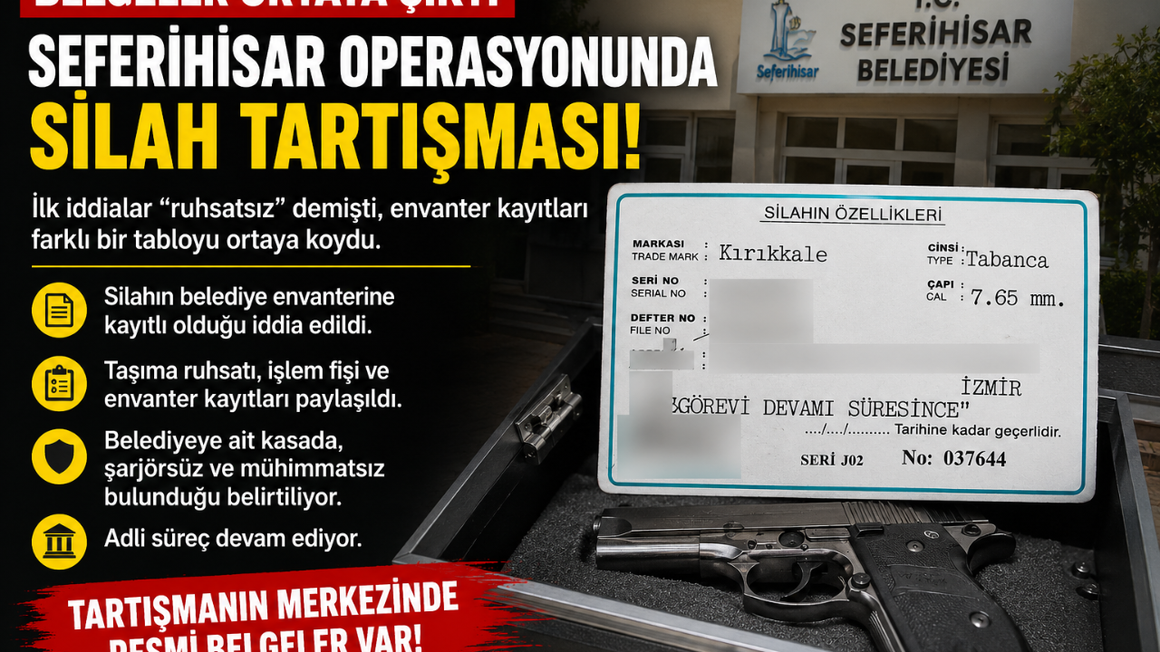 Seferihisar Operasyonunda Silah Tartışması