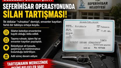 Seferihisar Operasyonunda Silah Tartışması