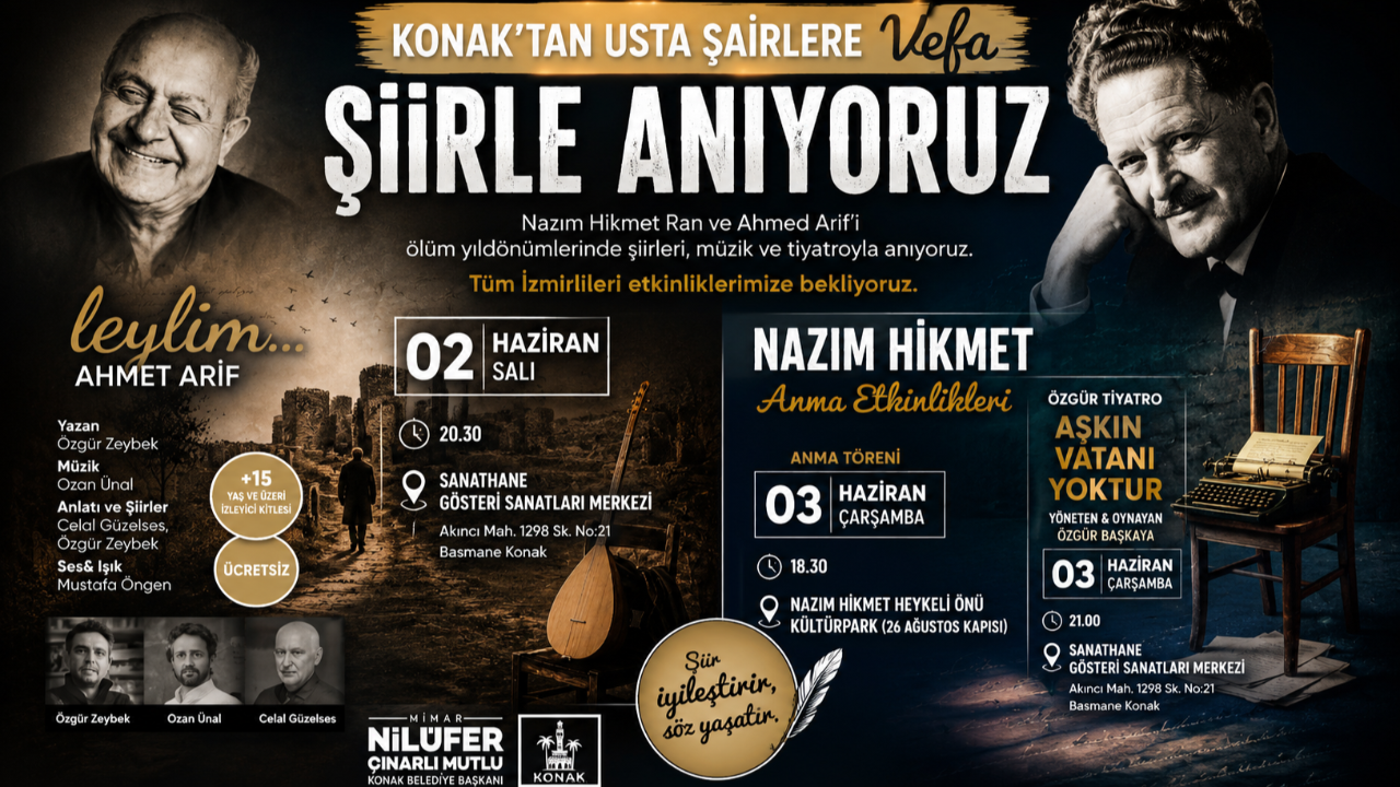 Şiir, Müzik ve Tiyatro Aynı Sahneyi Paylaşacak